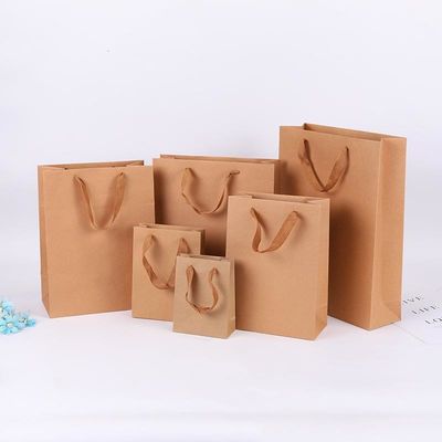 Gravnre Impression Sacs en papier kraft recyclables pour produits ménagers