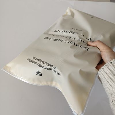 Impression gravure fermeture à glissière sac en plastique pour l'emballage de vêtements Logo personnalisé et étanche