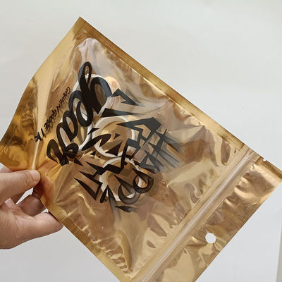 Sac en feuille d'aluminium en plastique à couches multiples, fermeture à glissière, sac Mylar épaisseur 0,08 mm