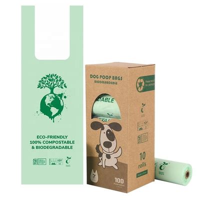 PBAT sacs en forme de gilet de maïs et d'amidon PLA pour déchets compostables dans des environnements aseptiques
