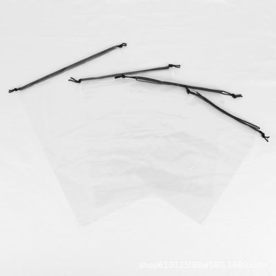 Pack de rangement de vêtements sur mesure avec sac en PE à corde à tirer et poche en plastique transparent