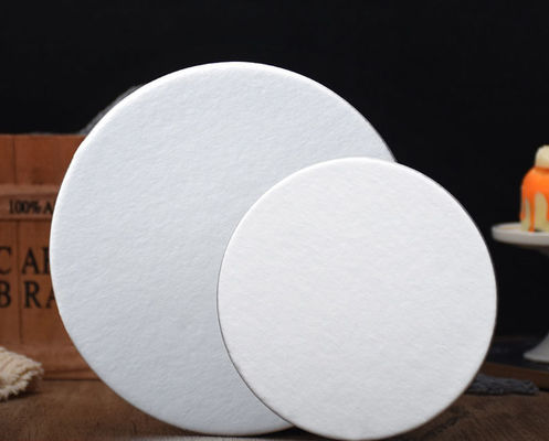 Direct exquis de qualité alimentaire cercle de carton gâteau de papier plaques rondes plateau de base d'argent