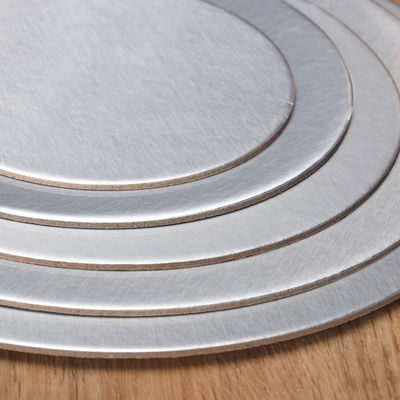 Direct exquis de qualité alimentaire cercle de carton gâteau de papier plaques rondes plateau de base d'argent