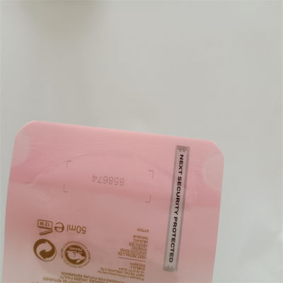 Emballage cosmétique à couvercle rond biodégradable avec poche de tuyau avec marque personnalisée