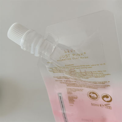 Emballage cosmétique à couvercle rond biodégradable avec poche de tuyau avec marque personnalisée