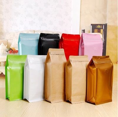 Sacs à vannes de café en papier kraft personnalisés avec fermeture à glissière et vanne pour les produits en 2023