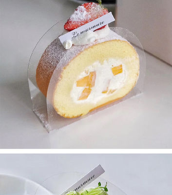 Matériau de film PET de qualité alimentaire boîte de gâteau à pain transparente pour petites pâtisseries de mariage