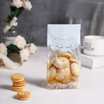 Petit sac d'emballage de pain de boulangerie à l'épreuve de l'humidité de la fenêtre personnalisé et sac debout