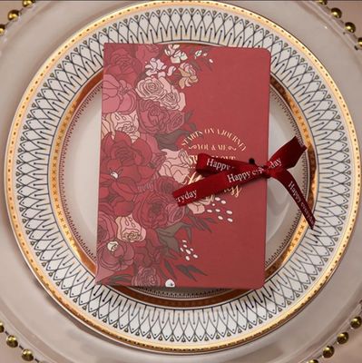 Emballage de bonbons de mariage en carton pour de belles fleurs