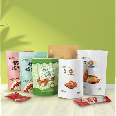 Matériau de qualité alimentaire Sacs d'emballage alimentaire personnalisés de différents styles, tailles et couleurs