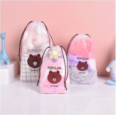 Sac à cordes de poly EVA en plastique congelé Sac de rangement de cordes de poly pour vêtements Logo personnalisé