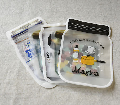 Sacs Mylar de couleur personnalisés pour le stockage des aliments Sacs à fermeture à glissière Sacs d'emballage de forme spéciale