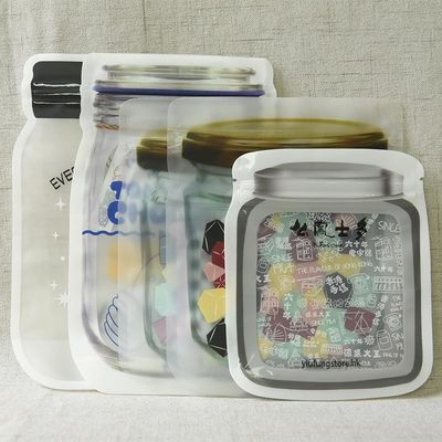 Sacs Mylar de couleur personnalisés pour le stockage des aliments Sacs à fermeture à glissière Sacs d'emballage de forme spéciale