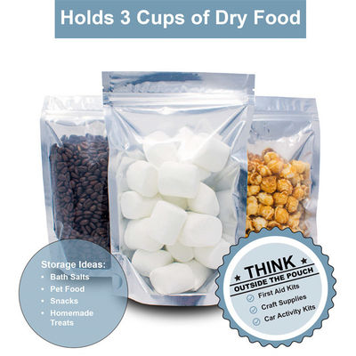 Sac à fermeture à glissière anti-odeur 6x9 pouces pratique pour le stockage d'autres aliments en matériau Mylar