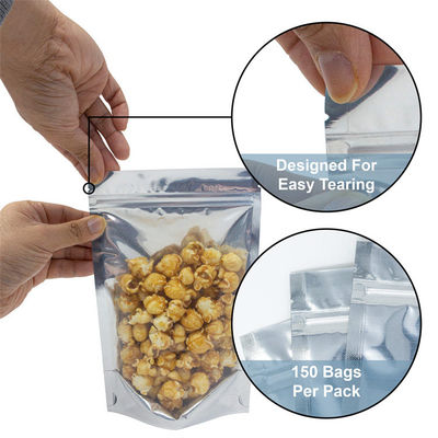 Sac à fermeture à glissière anti-odeur 6x9 pouces pratique pour le stockage d'autres aliments en matériau Mylar