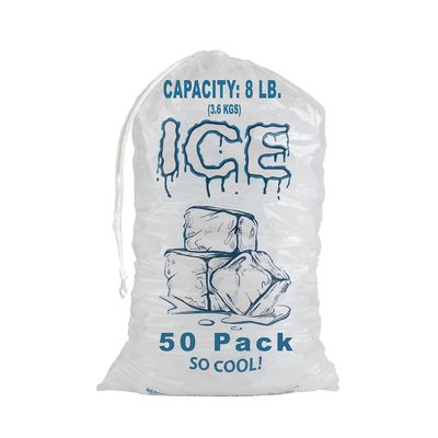 Sacs de glace en plastique biodégradables et réutilisables pour le stockage de glaçons