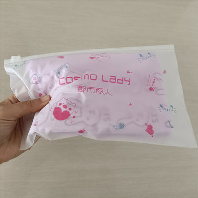 Emballage de vêtements avec logo personnalisé Sac fermeture à glissière pour vêtements congelés réutilisables en plastique