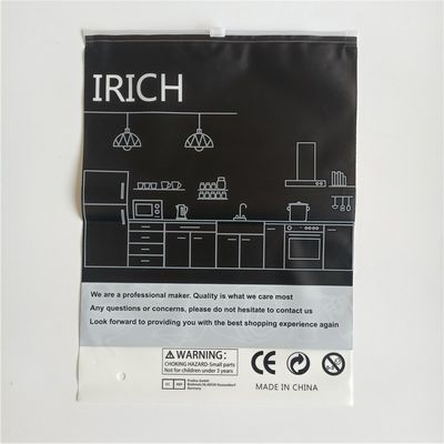 Entreposage de vêtements avec sac fermeture à glissière CPE imprimé sur mesure