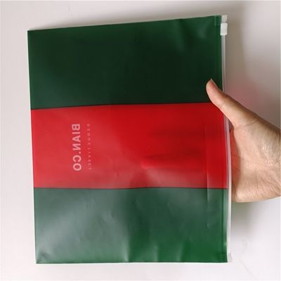 Organiseur de stockage en PVC biodégradable imperméable à l'eau en plastique à fermeture à glissière pour poignée d'étanchéité