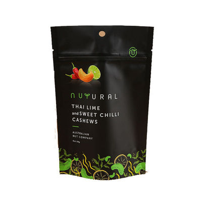 Commande personnalisée acceptée Sacs d'emballage alimentaire autoportants pour fruits secs et noix