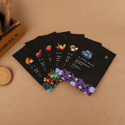 Commande personnalisée acceptée Sacs d'emballage alimentaire autoportants pour fruits secs et noix