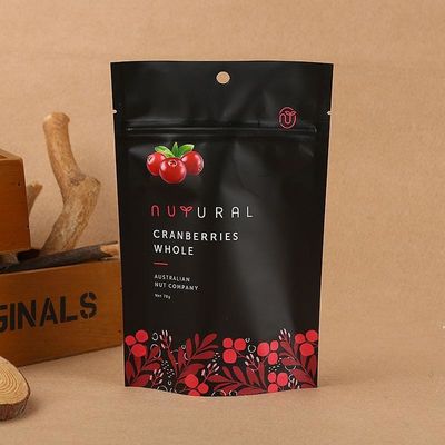 Commande personnalisée acceptée Sacs d'emballage alimentaire autoportants pour fruits secs et noix