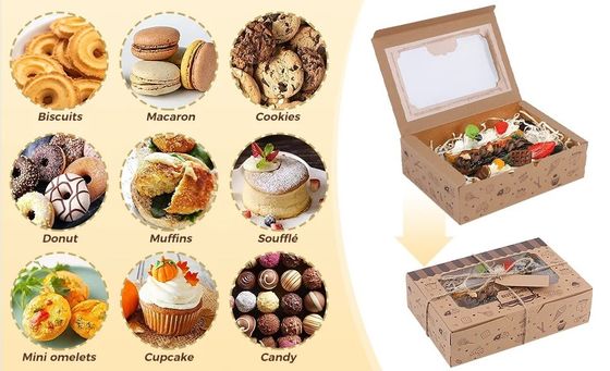 Boîte de dessert de gâteau acrylique pour cadeau Logo personnalisé Carré Contenants en plastique clair Mousse tasse