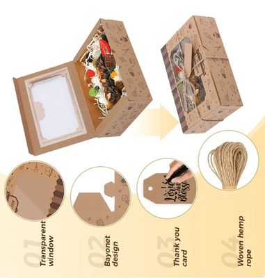 Boîte de dessert de gâteau acrylique pour cadeau Logo personnalisé Carré Contenants en plastique clair Mousse tasse