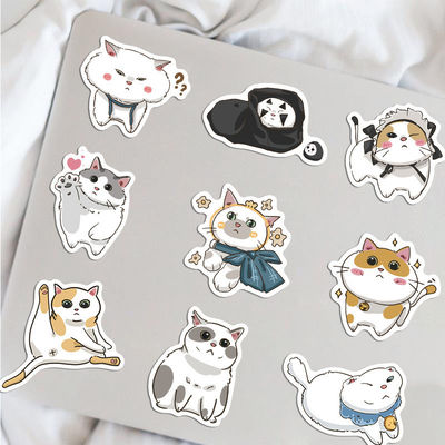 Étiquettes de papier Kraft Merci autocollants Cute Cat Cartoon Design pour autocollant décoratif