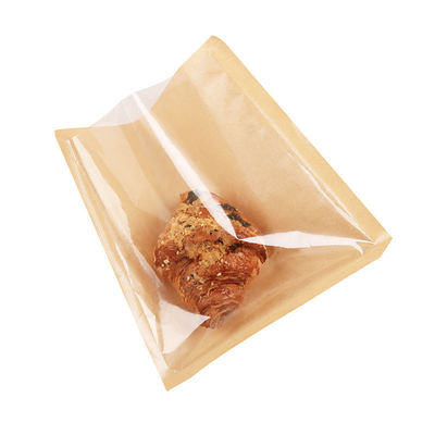 Carton Kraft Pain et collation étanche à l'huile Sac d'emballage à l'épreuve de l'huile