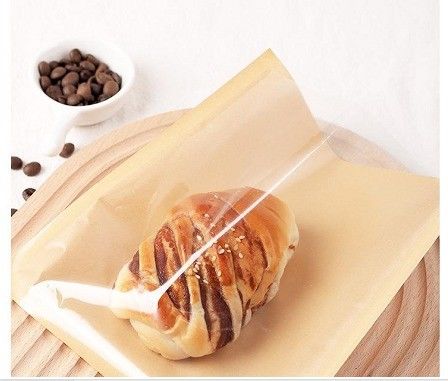 Carton Kraft Pain et collation étanche à l'huile Sac d'emballage à l'épreuve de l'huile
