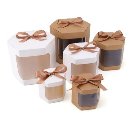 Élégante personnalisé blanc carré 4 6 8 10 12 14 pouces fenêtre pain mariage anniversaire pain boîtes de gâteau