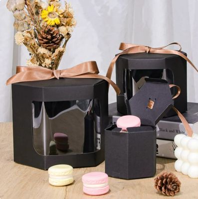 Élégante personnalisé blanc carré 4 6 8 10 12 14 pouces fenêtre pain mariage anniversaire pain boîtes de gâteau