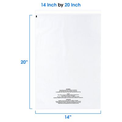 Expédition imperméable à l'eau Fermeture à glissière Hoodie biodégradable transparent Emballage T-shirts poly personnalisés