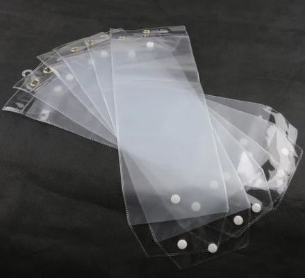 Sacs en PVC transparents en plastique avec logo personnalisé pour les cosmétiques
