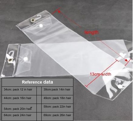 Sacs en PVC transparents en plastique avec logo personnalisé pour les cosmétiques