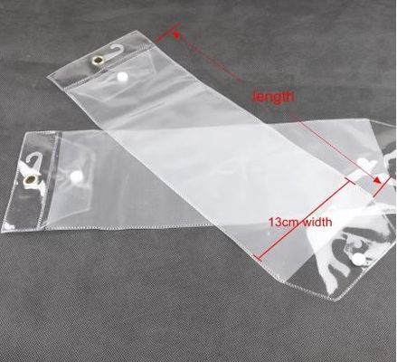 Sacs en PVC transparents en plastique avec logo personnalisé pour les cosmétiques