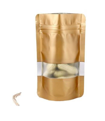 Matte Finition Fermeture à glissière Package pour les fruits secs Stand Up Pouch Kraft Bag