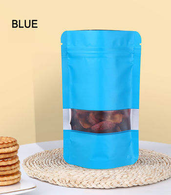 Matte Finition Fermeture à glissière Package pour les fruits secs Stand Up Pouch Kraft Bag