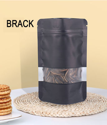 Matte Finition Fermeture à glissière Package pour les fruits secs Stand Up Pouch Kraft Bag