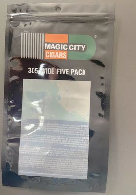 2023 Logo personnalisé Sacs à fermeture à glissière biodégradables pour le stockage des cigares hydratants Commande personnalisée