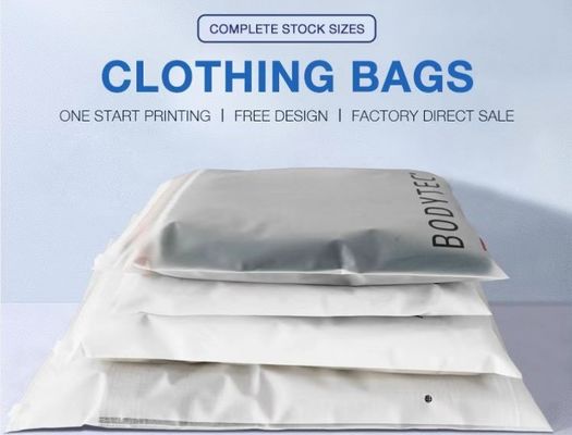 Sac Mylar holographique pour emballage de vêtements transparents en PE