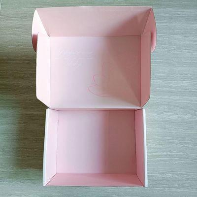 Commande personnalisée Boîtes postales en papier carton rose pour emballage écologique