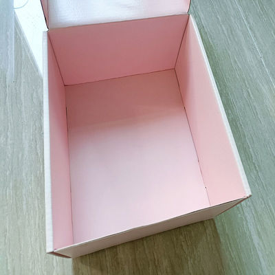 Commande personnalisée Boîtes postales en papier carton rose pour emballage écologique