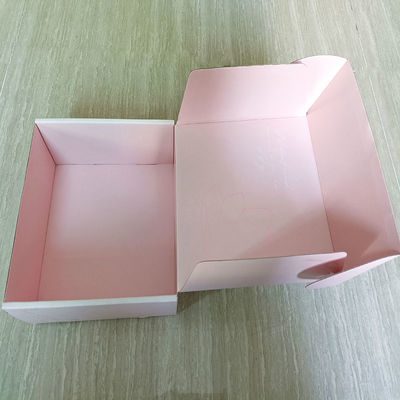 Commande personnalisée Boîtes postales en papier carton rose pour emballage écologique