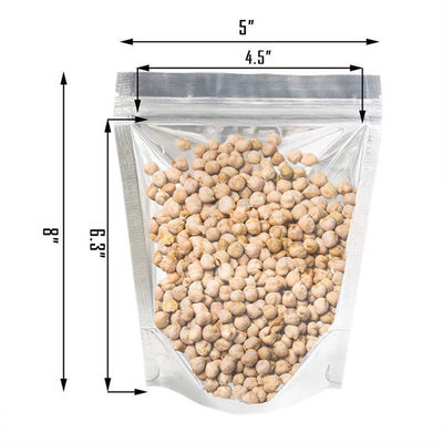 Sac d'emballage alimentaire polybag en papier peint sur mesure avec fenêtre pour l'emballage alimentaire