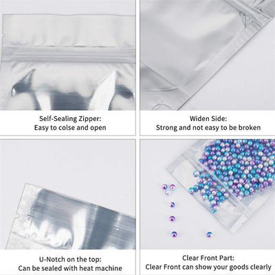 Sac d'emballage alimentaire polybag en papier peint sur mesure avec fenêtre pour l'emballage alimentaire