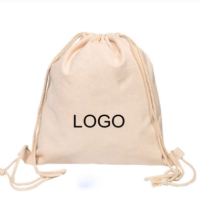 Logo personnalisé de la corde à tirer de la corde de coton de la corde à tirer sac de sport pour vêtements