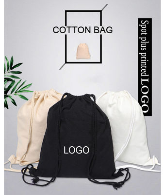 Logo personnalisé de la corde à tirer de la corde de coton de la corde à tirer sac de sport pour vêtements