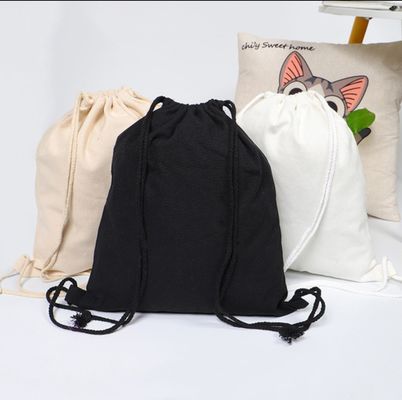 Logo personnalisé de la corde à tirer de la corde de coton de la corde à tirer sac de sport pour vêtements
